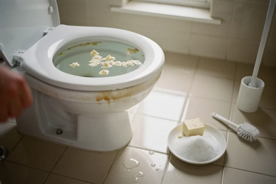 Calcare ostinato nel WC: il metodo con lievito e zucchero della nonna