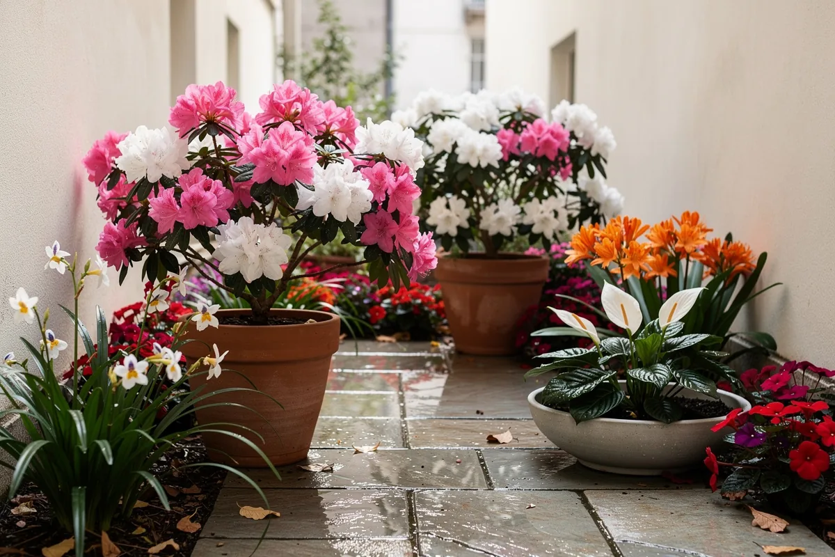 Non entra il sole? Come riempire di fiori un patio buio senza rinunciare al colore